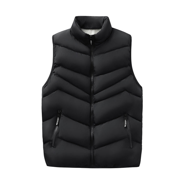 Men's ultra-warm padded vest with Sherpa lining, windproof outer shell and two zippered pockets Mune Fashion