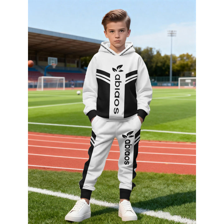 Unisex nan children's jogging suit with hoodie and detailed car print Mune Fashion
