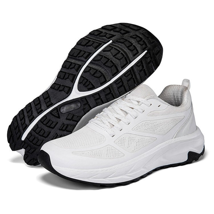Men's cushioned running sneakers with shock-absorbing midsole and structured rubber outsole Mune Fashion