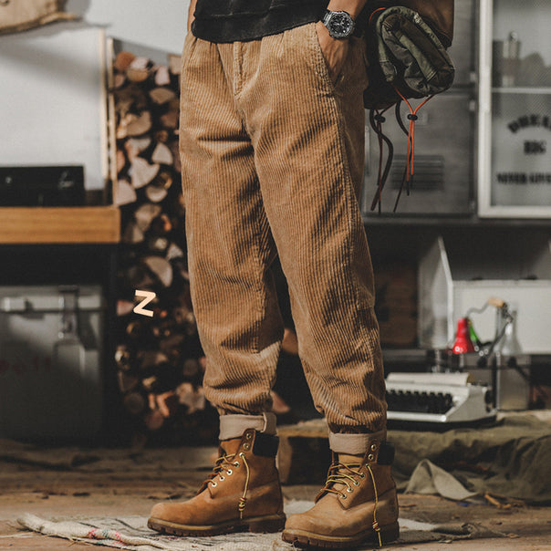 Men's Casual Corduroy Pants Mune Fashion