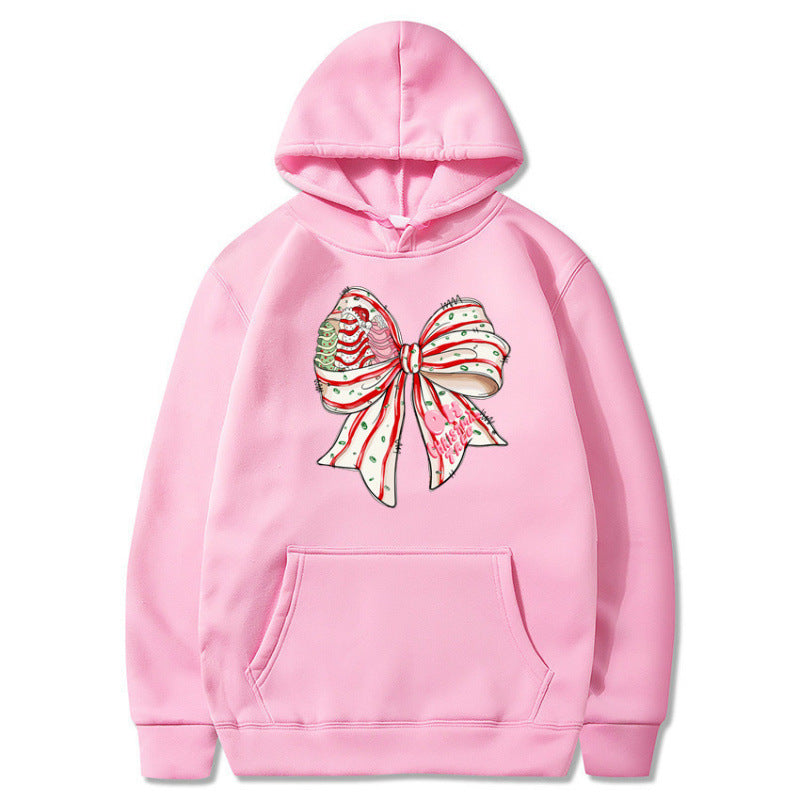 Women’s Hoodie with Festive Bow Design Mune Fashion