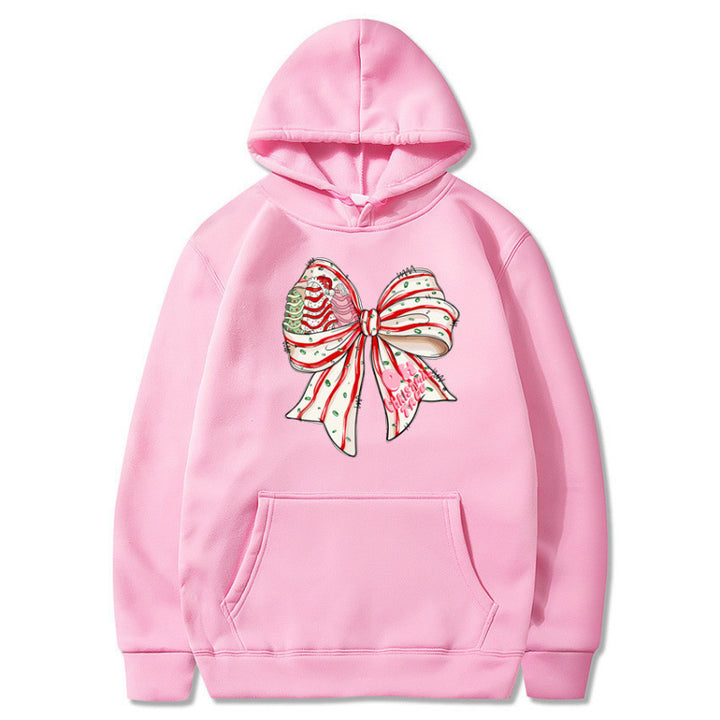 Women’s Hoodie with Festive Bow Design Mune Fashion