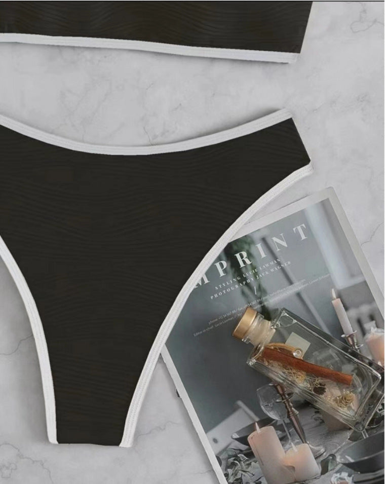 Ladies Bandeau Bikini Set with contrasting accents Mune Fashion