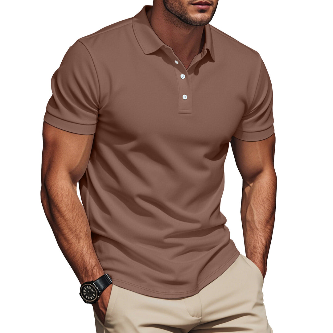 Men's Pima cotton polo with Kent collar, slim silhouette and reinforced button placket Mune Fashion