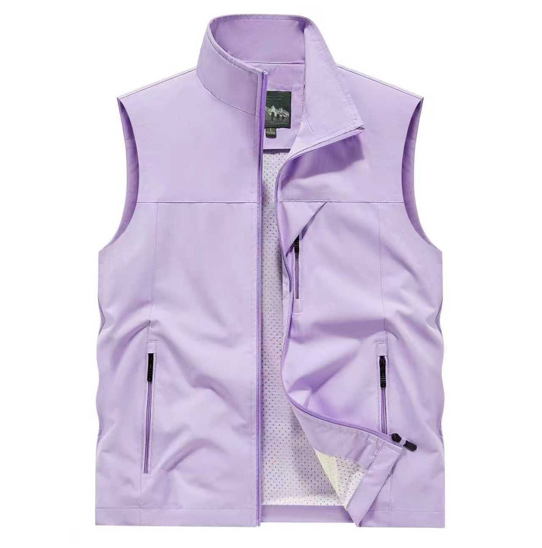 Men's Breathable Softshell Outdoor Vest with Mesh Inner Lining and Zipper Pockets Mune Fashion