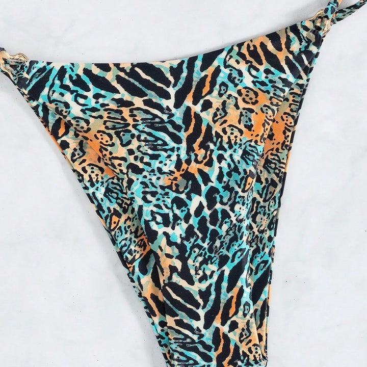 Women's Triangle Bikini with Exotic Animal Print Mune Fashion