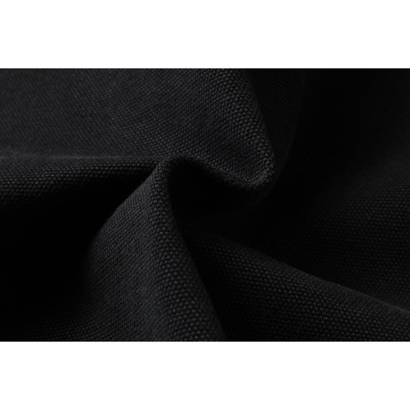 Men's short jacket in boxy cut made of canvas with shirt collar and welt pockets Mune Fashion
