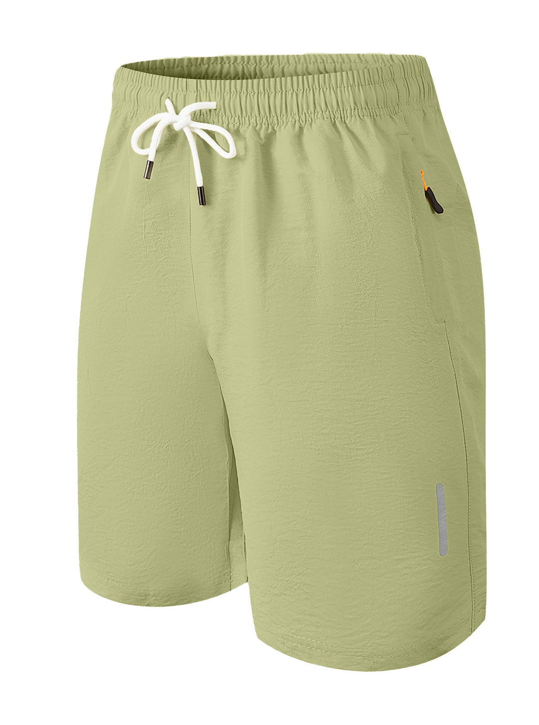 Men's nan ultralight quick-drying sports and swim shorts with elastic waistband drawstring zipper pocket and reflective detail Mune Fashion