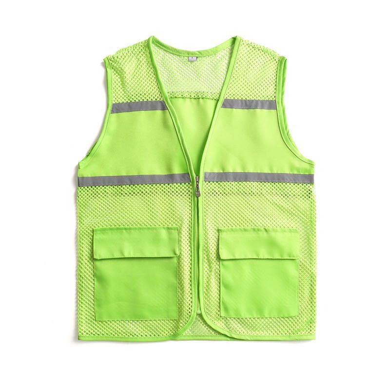 Unisex Visible Utility Vest with Breathable Mesh, Reflective Straps and Generous Front Pockets Mune Fashion