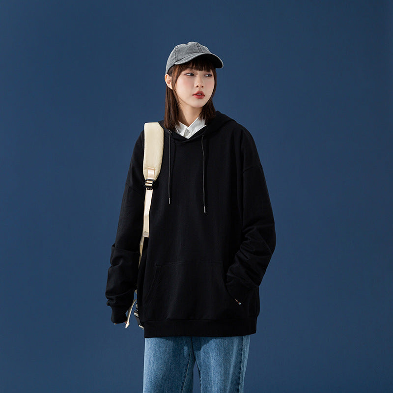 Women's Oversized Hoodie with Kangaroo Pocket, Dropped Shoulders and Adjustable Drawstring Mune Fashion