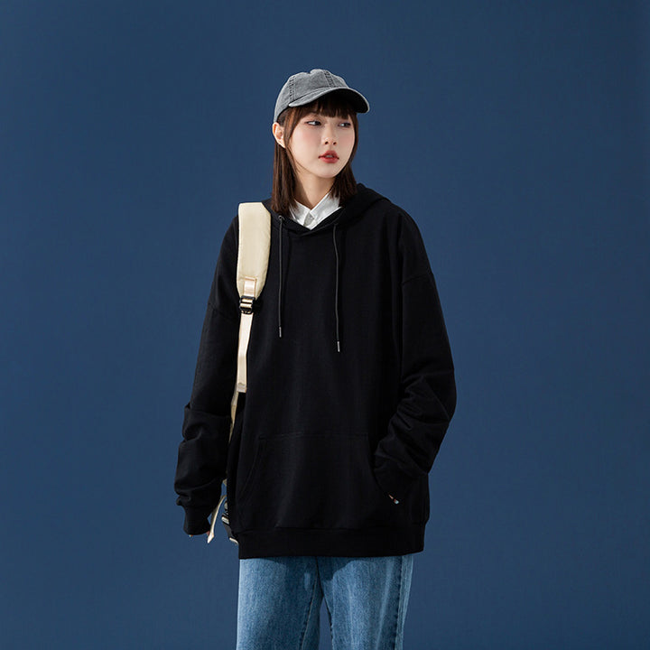 Women's Oversized Hoodie with Kangaroo Pocket, Dropped Shoulders and Adjustable Drawstring Mune Fashion