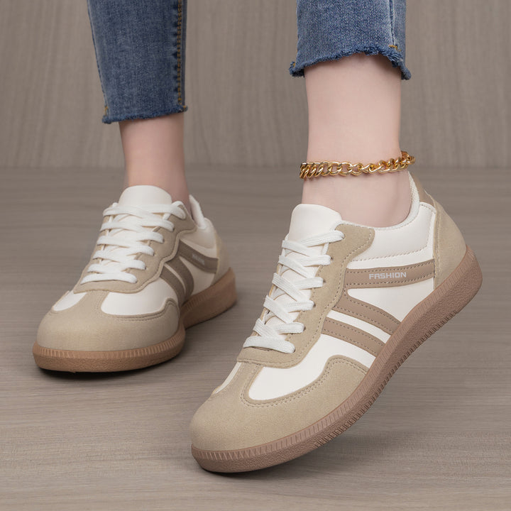 Women's retro-inspired low-top sneakers with suede and synthetic trims Mune Fashion