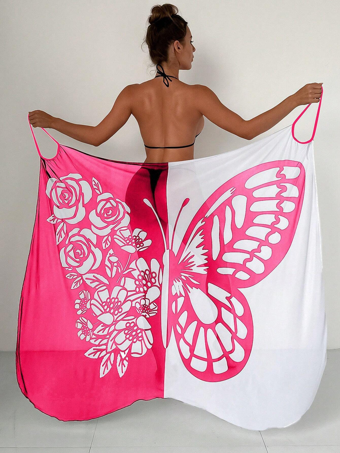 Damen Strandtuch mit elegantem Schmetterlingsdruck Echo Archiv
