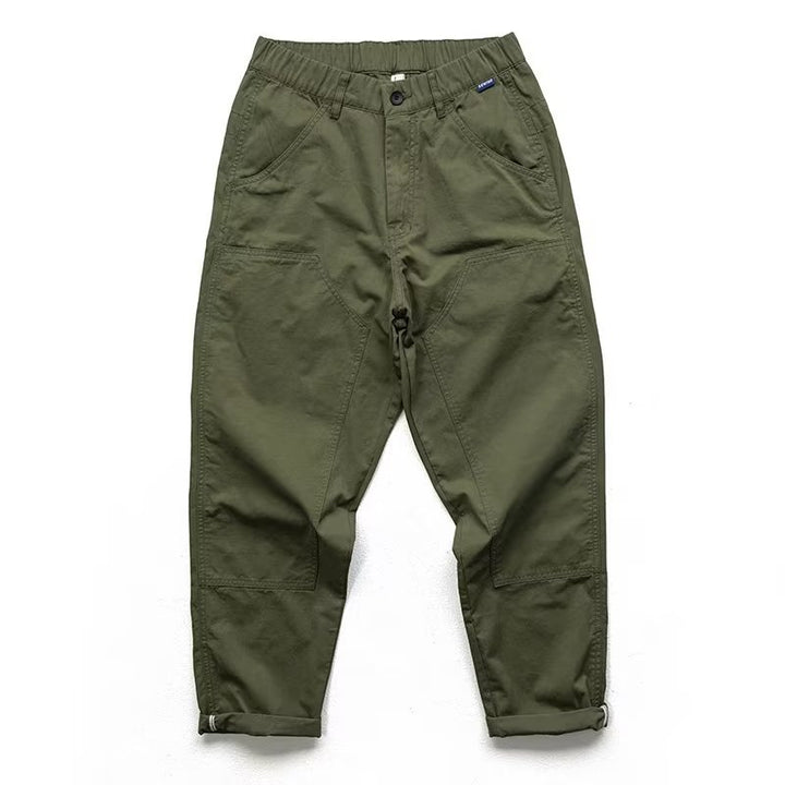 Men's Comfortable Cargo Pants with Elastic Waist and Practical Pockets Mune Fashion