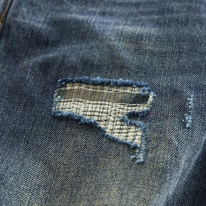Men's Casual Denim Jeans in Worn Look Mune Fashion