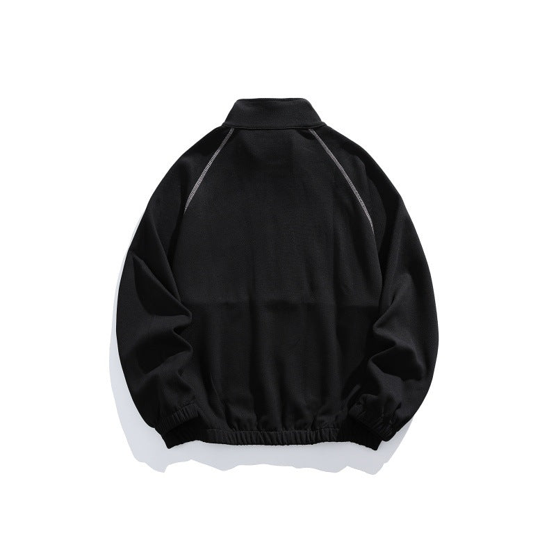 Unisex Oversize-Halfzip-Fleece Pullover with Stand-up Collar, Raglan Sleeves and Kangaroo Pocket Mune Fashion