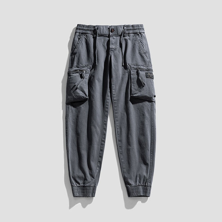 Herren funktionale Cargo-Jogginghose mit elastischem Bund und Reißverschluss-Taschen Mune Fashion