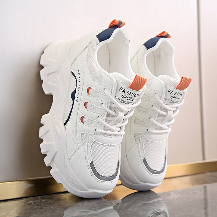 Women's Athletic Sneakers with Breathable Mesh Upper and Cushioning Sole Mune Fashion