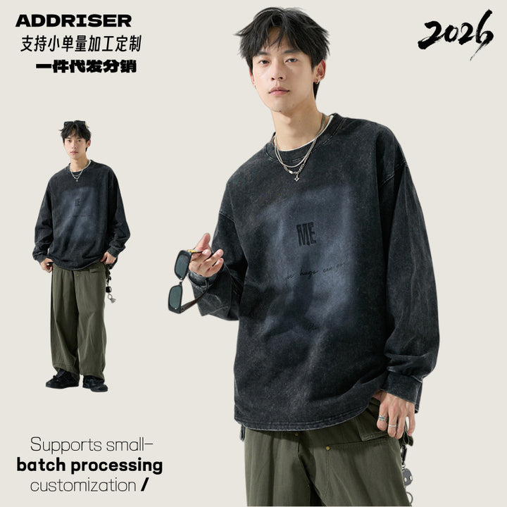 Men's Oversize Vintage Sweatshirt with Pigment Dye Mune Fashion