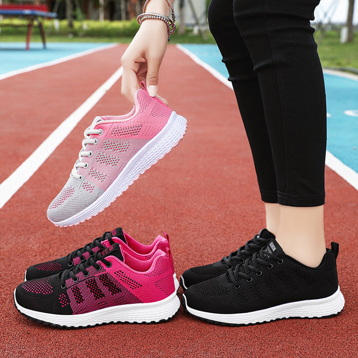 Women nan breathable knit sneakers with elastic sock fit and cushioning comfort sole Mune Fashion