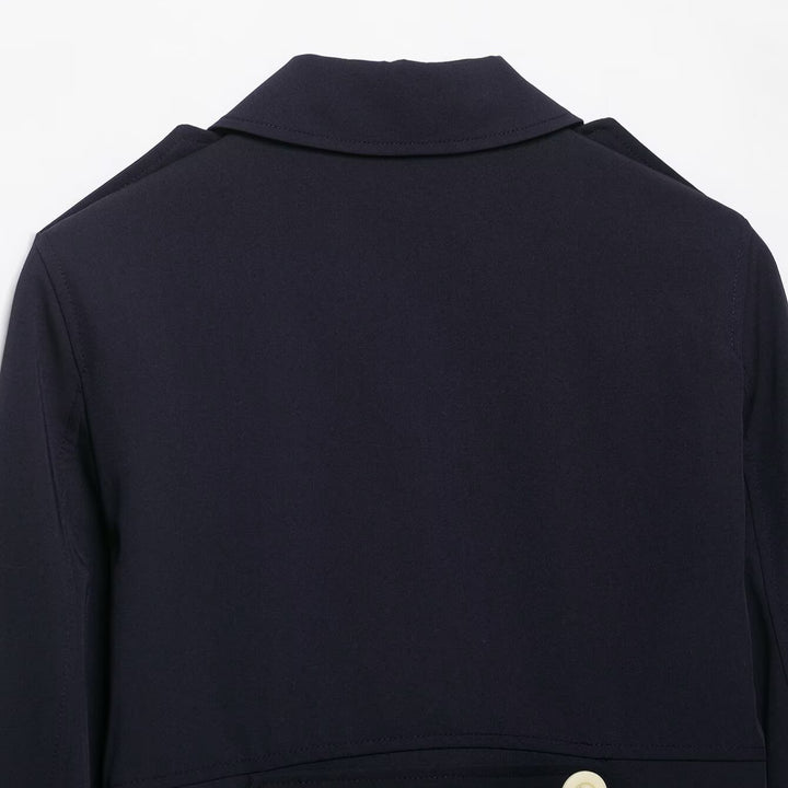 Women’s short jacket in field style with epaulettes, patch pockets and distinctive decorative buttons Mune Fashion