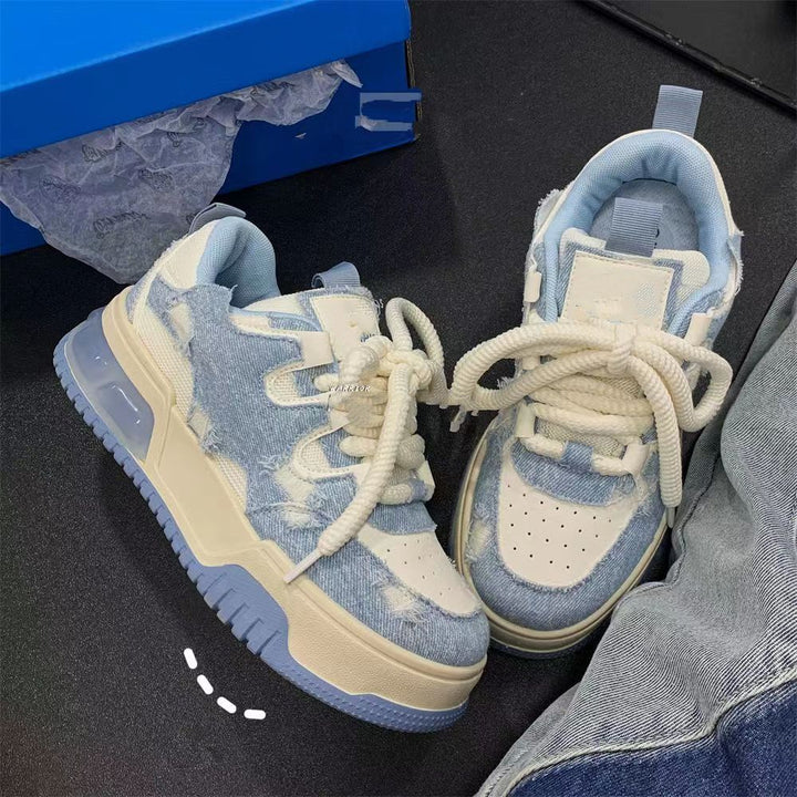 Women Cool Jeans Sneakers with reinforced heel area and cushioned sole Mune Fashion
