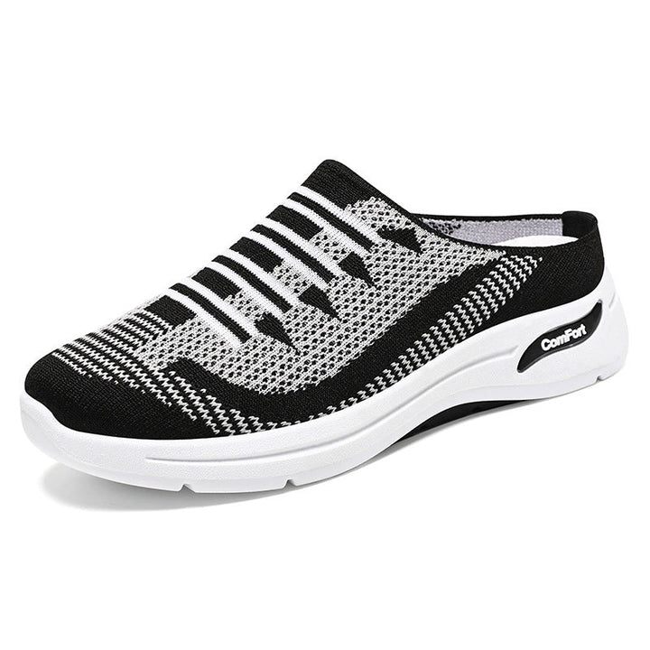 Women's Comfortable Slip-On Sneakers with Elastic Upper Mune Fashion