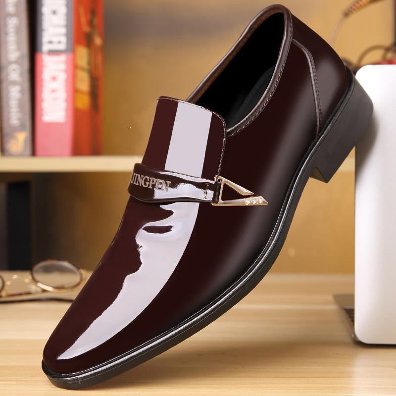Men's Elegant and Stylish Patent Leather Shoes Mune Fashion