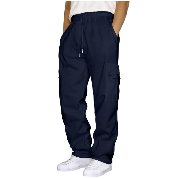Men's nan heavy-duty utility casual pants with drawstring, patch cargo pockets, and relaxed fit Mune Fashion