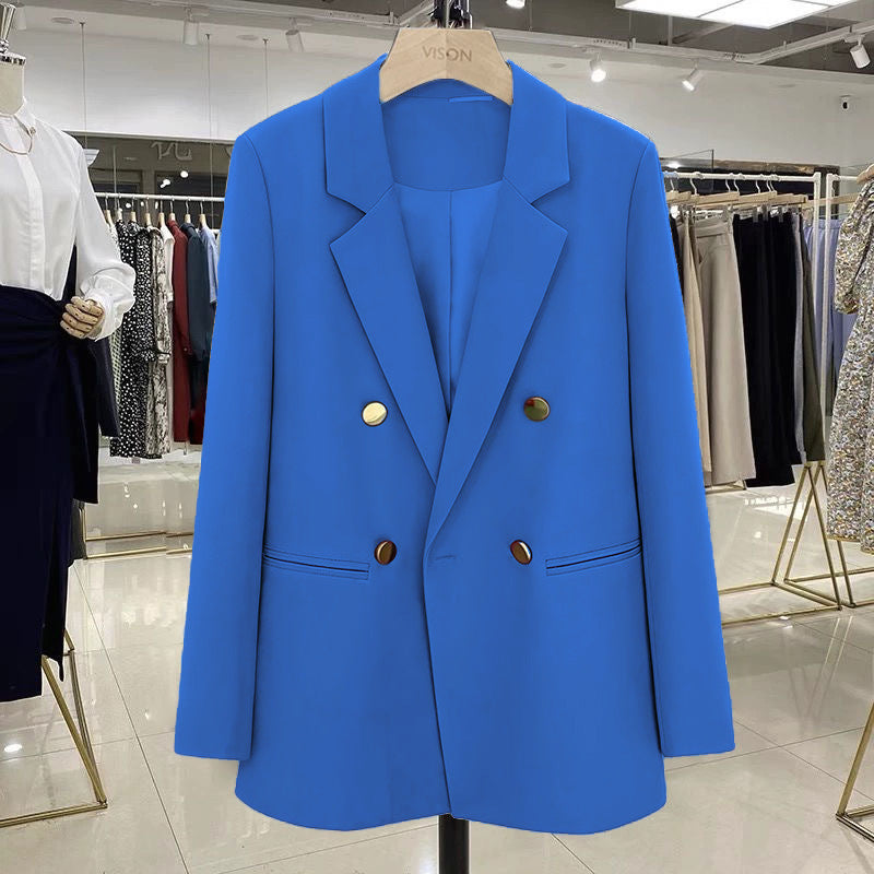 Ladies Stylish Double-Breasted Blazer Mune Fashion