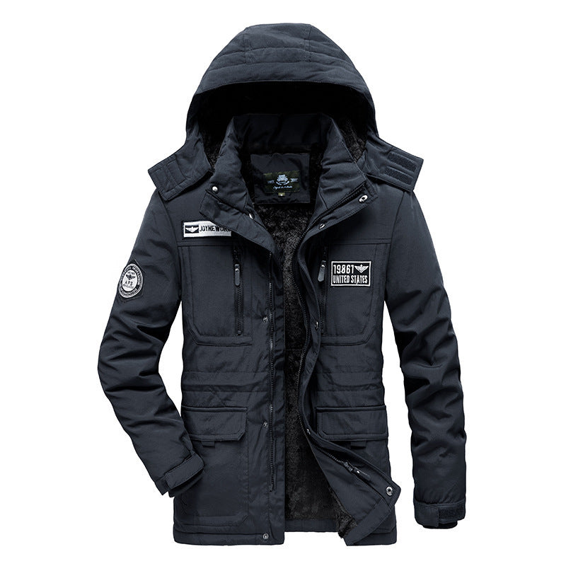 Men's Modular Utility Parka with Continuous Teddy Fleece and Concealable Front Placket Mune Fashion