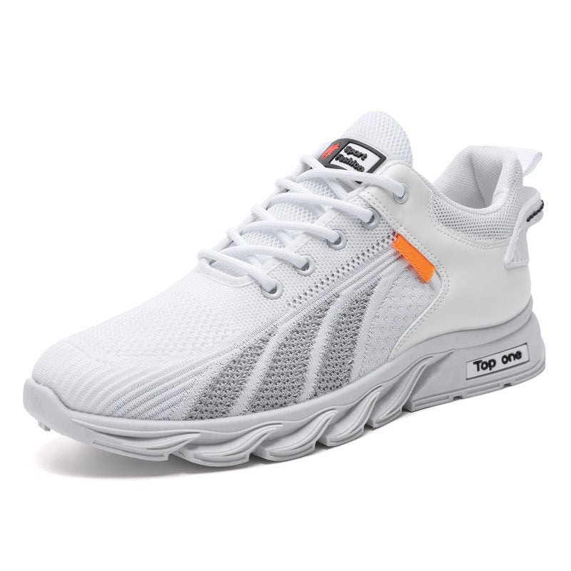 Men's Lace-Up Sneakers with Breathable Upper Material Mune Fashion