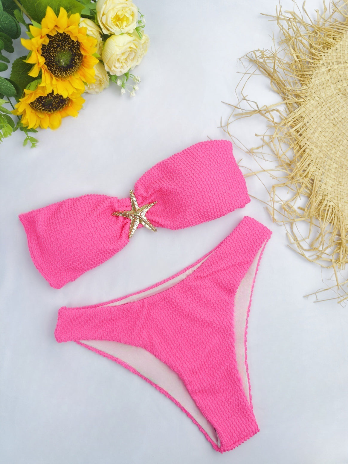 Women's bikini set with elegant bow decoration and adjustable straps Mune Fashion