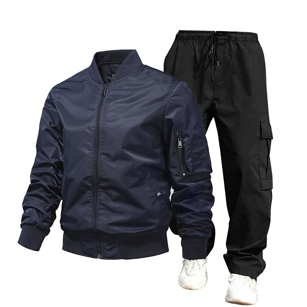 Men's Urban Bomber Jacket and Cargo Pants Set Mune Fashion