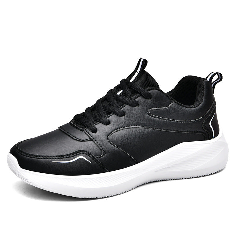 Unisex nan minimalist artificial leather sneakers with ergonomic EVA midsole and pull tab Mune Fashion