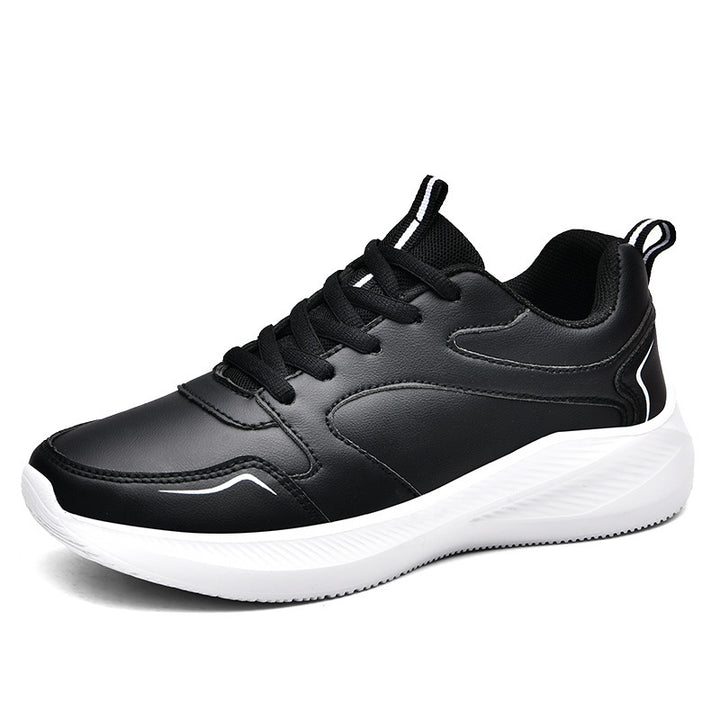 Unisex nan minimalist artificial leather sneakers with ergonomic EVA midsole and pull tab Mune Fashion