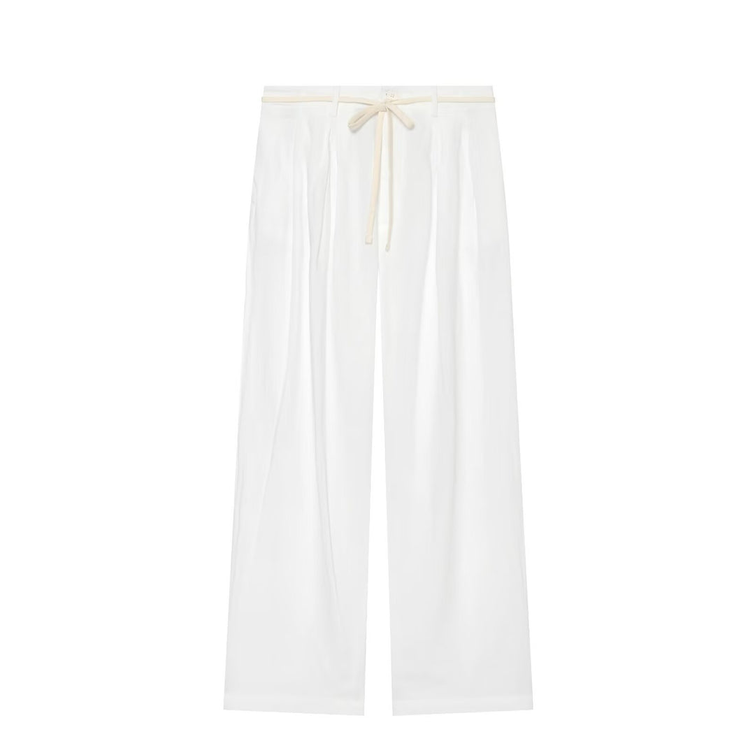 Women Two-Piece Loungewear Set with Loose Shirt and Flowing Marlene Trousers Mune Fashion