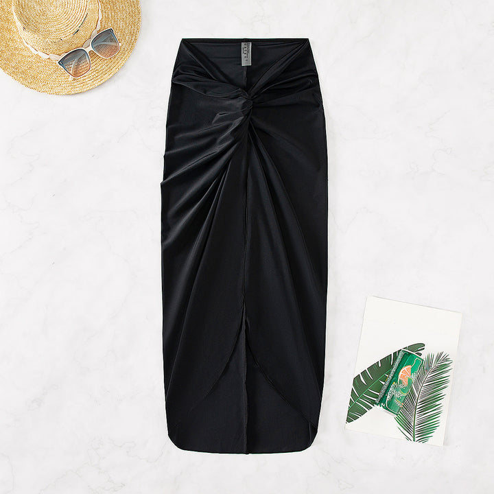 Ladies Elegant Cut Wrap Skirt Mune Fashion