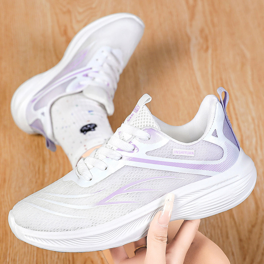 Women’s breathable lightweight running shoe with cushioning wave EVA sole and seamless mesh upper Mune Fashion