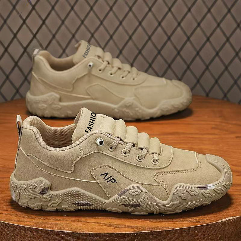 Men's Urban Chunky Sneaker with Suede Look, textured Grip Profile and ergonomic Platform Sole Mune Fashion