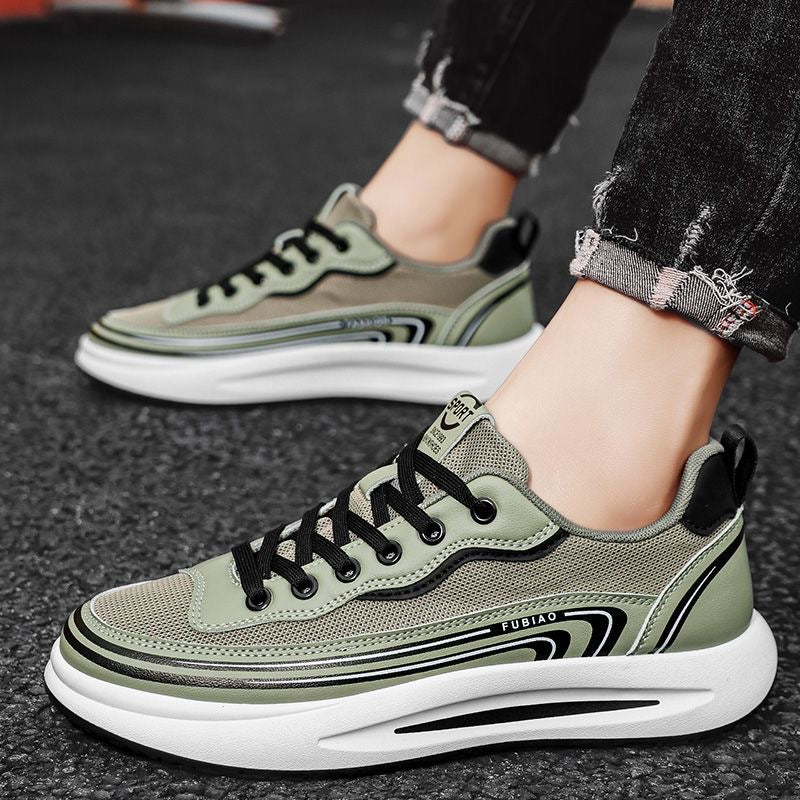 Men's lightweight breathable mesh sneakers with ergonomic platform sole Mune Fashion