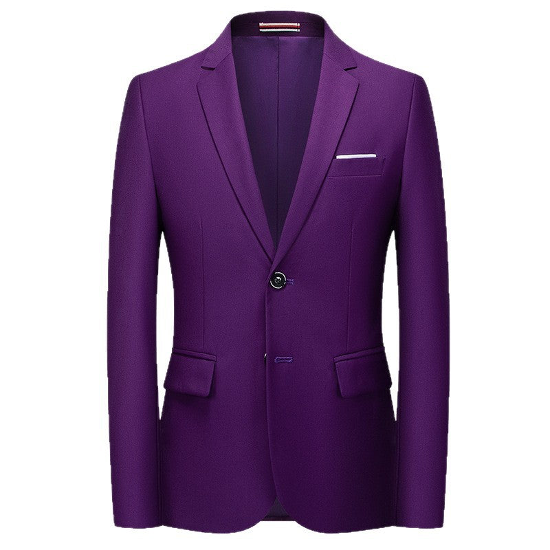 Men's slim-fit blazer with narrow silhouette, stretch content, and flap pockets Mune Fashion