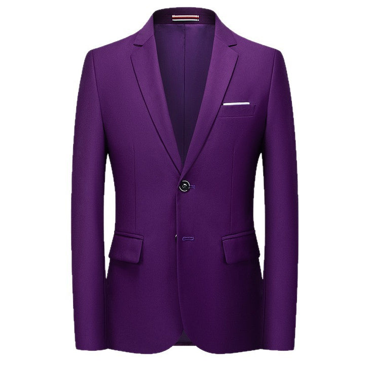 Men's slim-fit blazer with narrow silhouette, stretch content, and flap pockets Mune Fashion