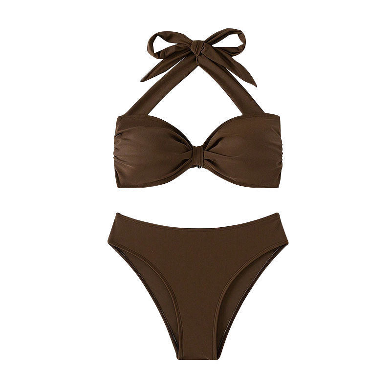 Women's bandeau bikini with decorative knot Mune Fashion