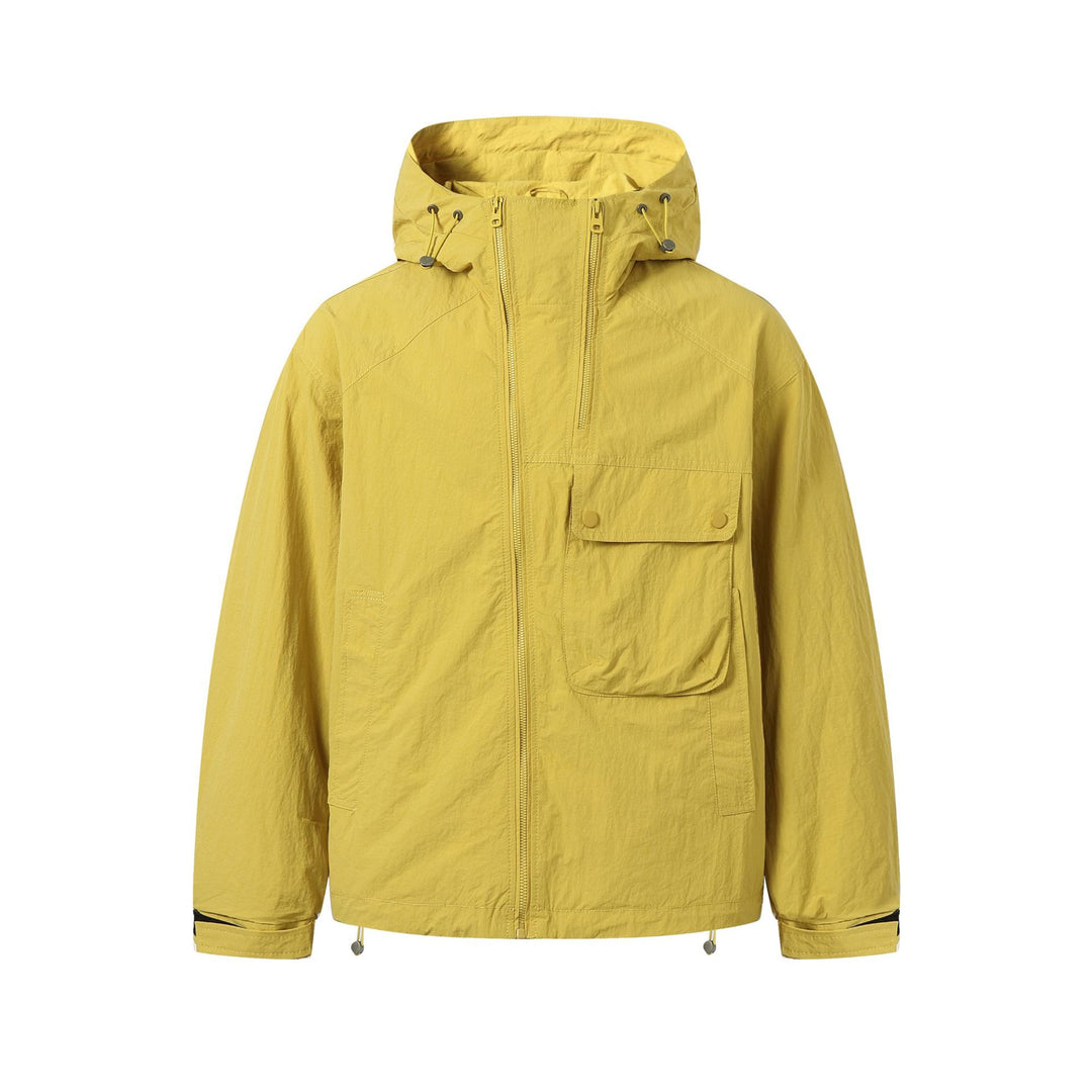 Unisex Lightweight Technical Hoodie in Boxy Cut with Utility Pockets Mune Fashion