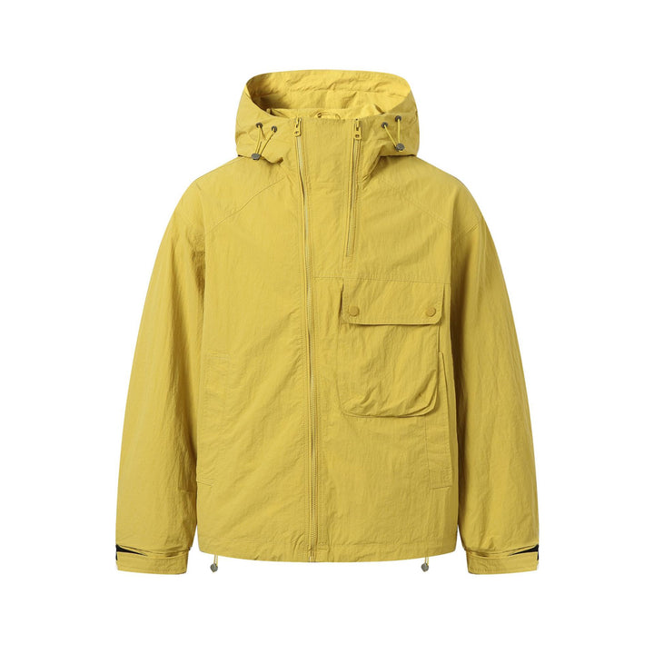 Unisex Lightweight Technical Hoodie in Boxy Cut with Utility Pockets Mune Fashion