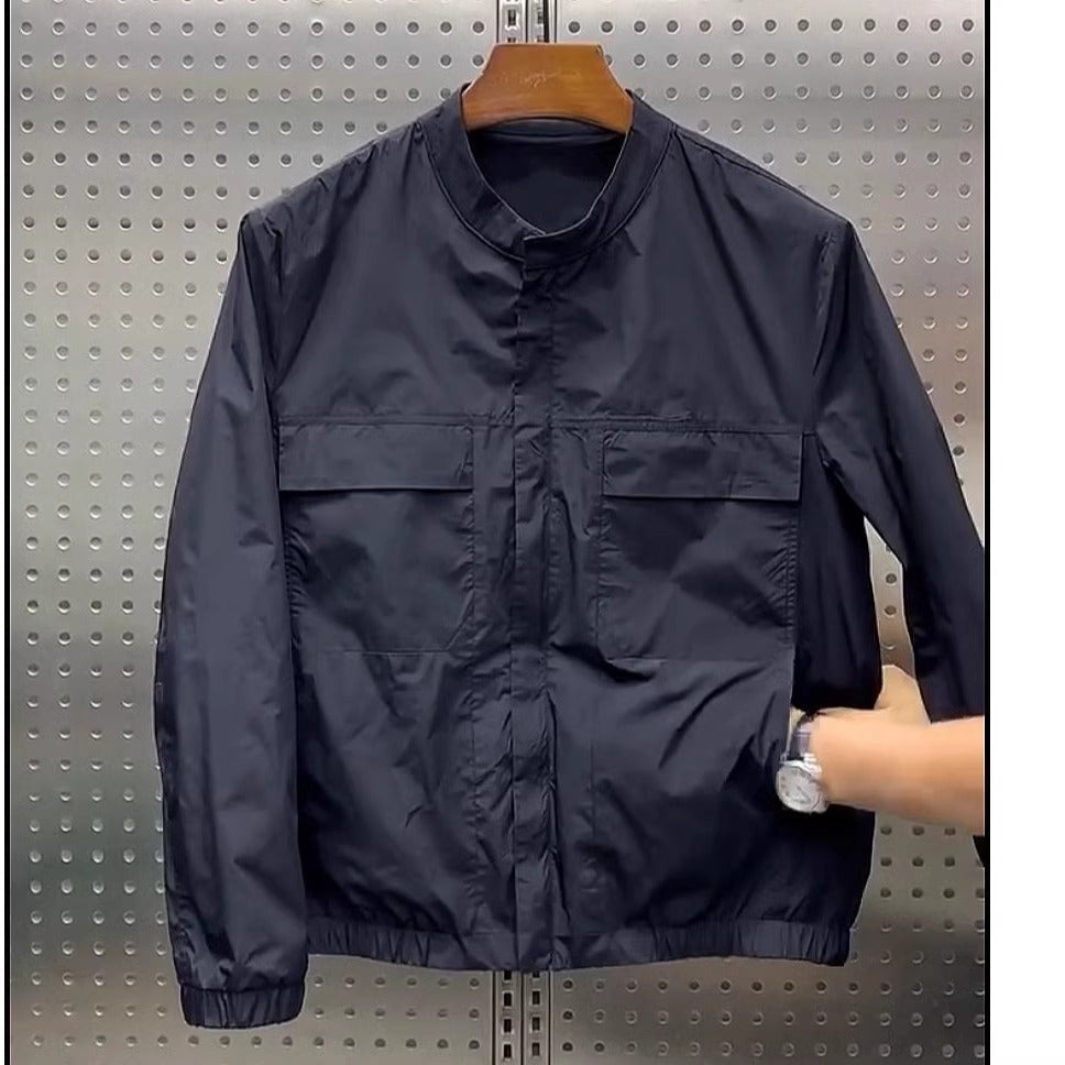 Men's Fashion Utility Jacket with High Collar Mune Fashion
