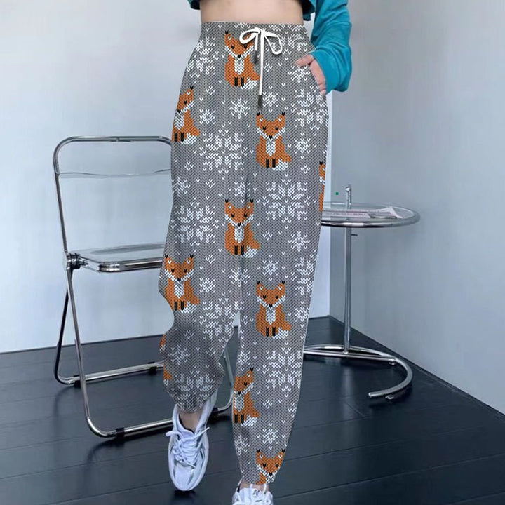 Women Patterned Leisure Pants Mune Fashion
