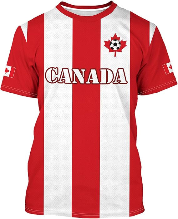 Unisex nan sporty fan soccer jersey with Canada motif and breathable mesh Mune Fashion