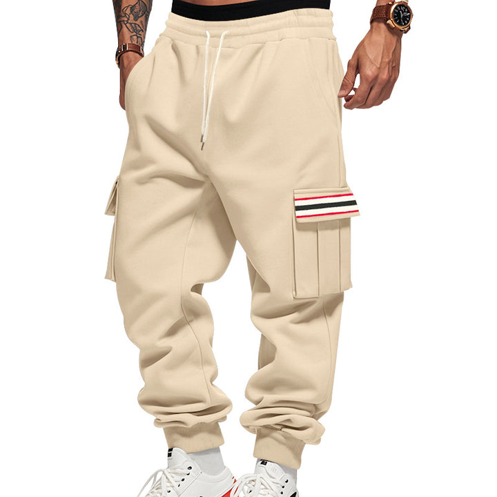 Men's Cargo Jogging Pants with Multiple Pockets and Drawstring Mune Fashion
